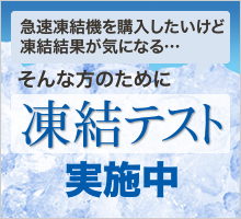 凍結テスト実施中