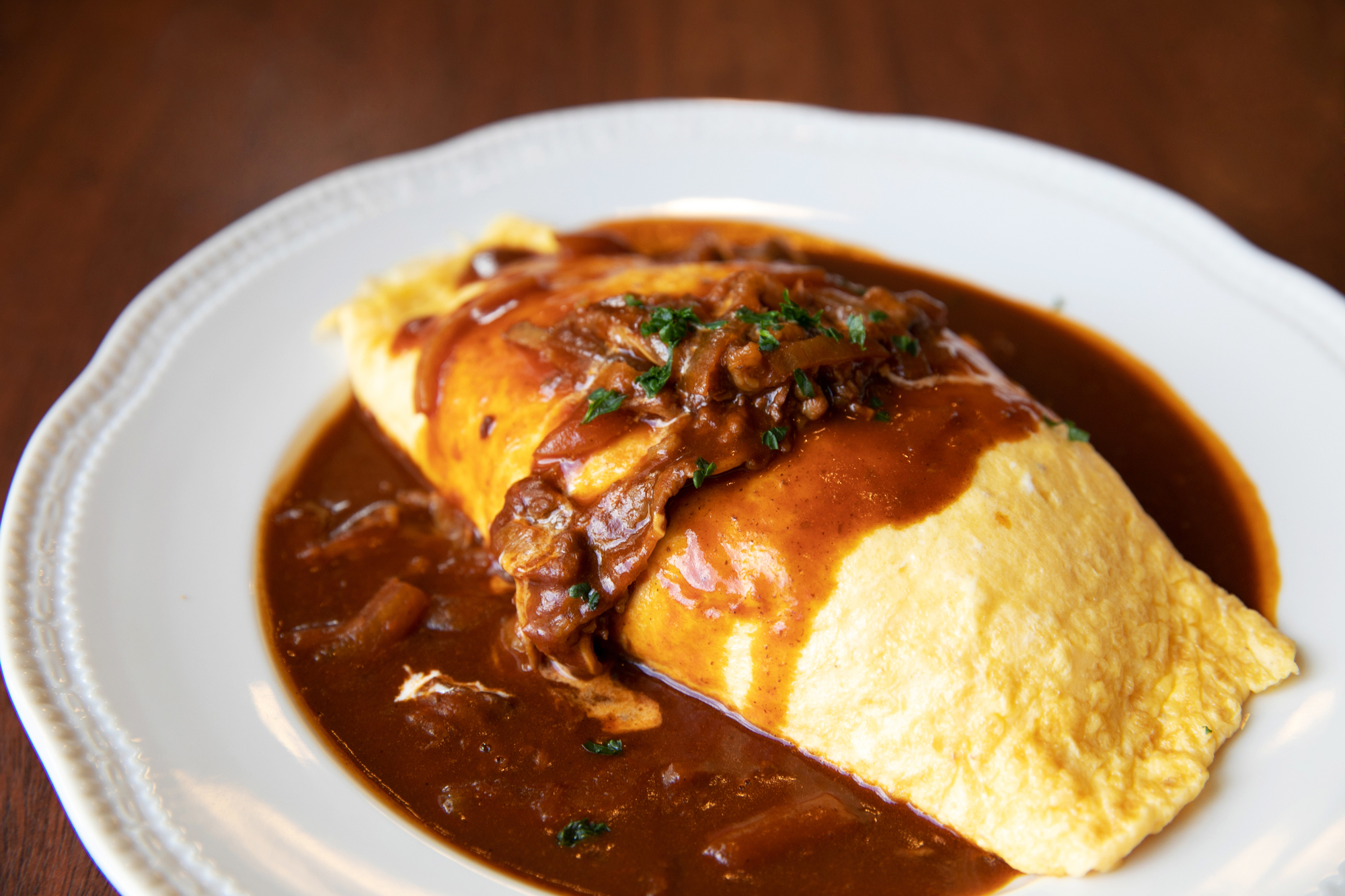 人気メニューのオムライス